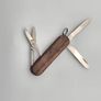 Vintage Victorinox Classic Sd 58mm Swiss Army Knife Keychain tool with Custom Walnut wood  Handle Image 4
