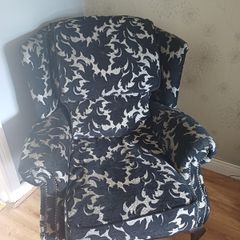 Fabulous armchair,  large mirror,  and large picture