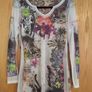 FEELGOOD PARIS Floral Print Tulle Tunic Top Image 7