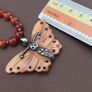Antique Carnelian Agate Beads From Mali with Sterling Silver Shell Butterfly Pendant Necklace Image 9