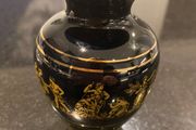 Greek vase  hand painted in 24 k gold