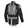 MZB Thunder Mens All Season Motorcycle Touring Waterproof Textile Jacket - Black/Grey Image 6