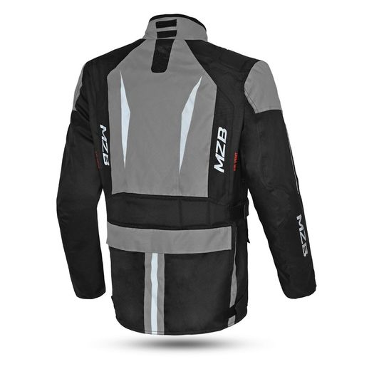 MZB Thunder Ladies All Season Motorcycle Touring Waterproof Textile Jacket - Black/Grey