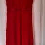 Red Chiffon  Dress Image 3