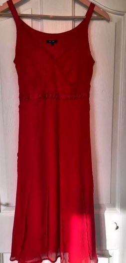 Red Chiffon  Dress