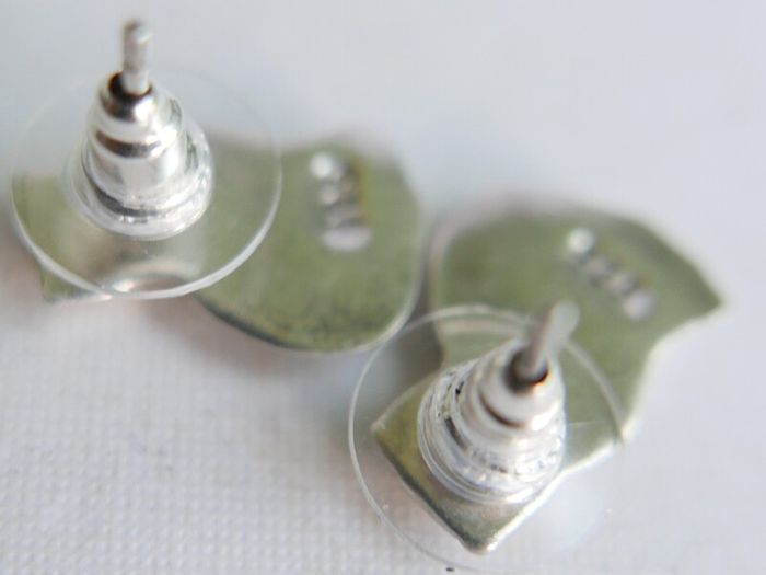 Vintage Sterling Silver 925  Earrings 2,13g