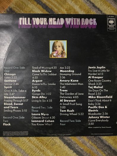 Fill Your Head With Rock vinyl lp
