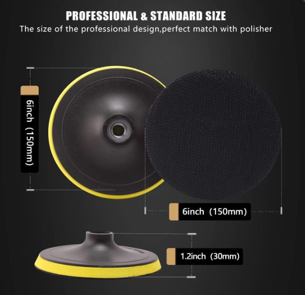 5-Piece 150 mm Polishing Disc Polishing Set, Wool Pad, Lambswool