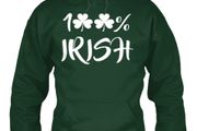 100% Irish St. Patrick's Day Hoodie sizes s-xxl