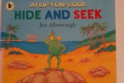 Children's book Hide and Seek lift the flap book