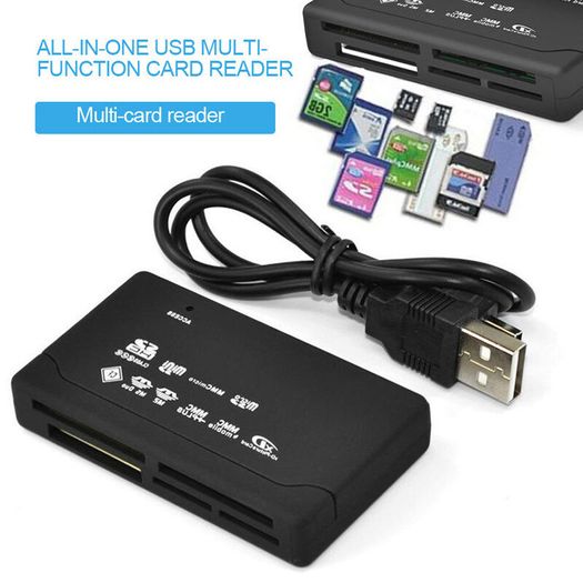 10x All in One USB 2.0 Multi Memory Card Reader SD CF MS MicroSD 4 Slot BULK / WHOLESALE reader