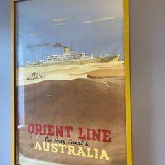 Original 1951 Orient Steam Navigation Company Poster
