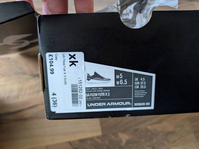 Under armour junior basketball shoes Size 4,5