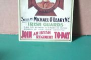 WW 1 Irish recruitment poster tin sign