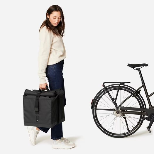 Decathlon Double Bike Pannier Bag 20L Waterproof Cycling Bag