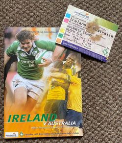 2005 Ireland v Australia - November International Programme & Ticket