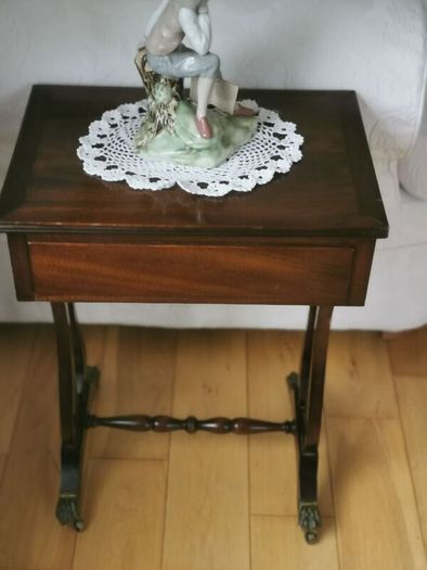 A Victorian mahogany side table.
