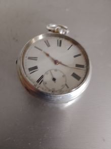 solid silver pocket watch