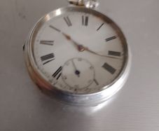 solid silver pocket watch