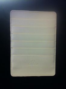 Omega watches warranty card holder