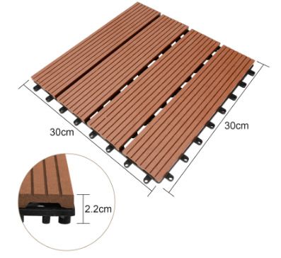 30x30cm patio tile WPC Garden floor board eco-friendly waterproof DIY splicing balcony floor