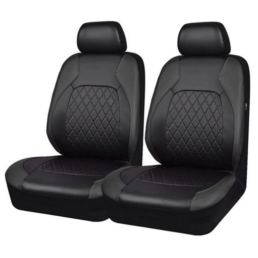 1pcs Universal Car Van Camper Seat Cover Set PU Leather Vehicle Cushion Full Surrounded Protector Pad Anti-Scratch Fit Sedan Suv Pick-up Truck