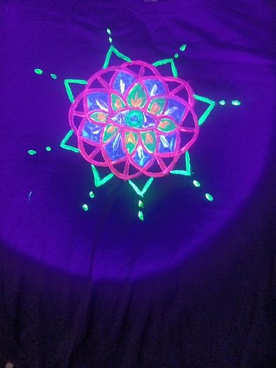 uv hand painted tshirt