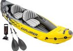 K2 Kayak, 2-Person Inflatable Kayak Set with Aluminum Oars and High Output Air Pump
