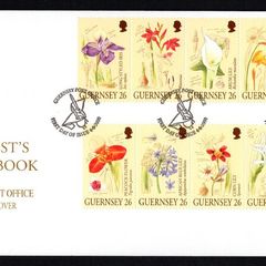 2000 Guernsey A Botanist's Sketchbook Restoration of Candle Gardens, St. Peter Port Commemorative Stamps Official First Day Cover (FDC)