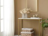 Console Table  Marble Effect Gold or Black