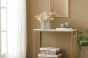 Console Table  Marble Effect Gold or Black