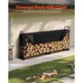 2.4m Outdoor Firewood Rack with Cover, 244 cm x 36 cm x 117 cm, Heavy Duty Firewood Holder & 600D Oxford Waterproof Cover for Fireplace, Patio, Indoor/Outdoor Log Storage Rack for 1/2 Cord of Image 6