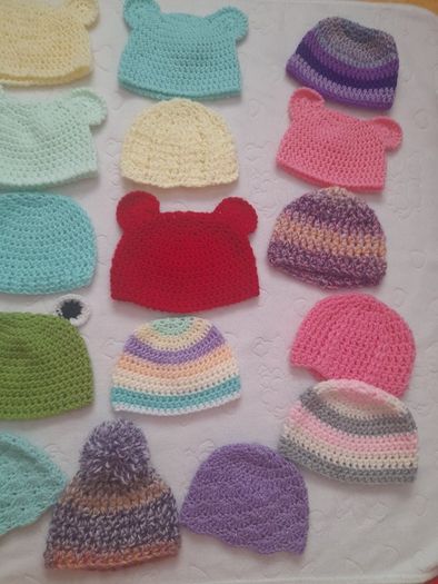 Handmade baby hats