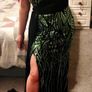 Sequin dress ball wedding party debs Image 3