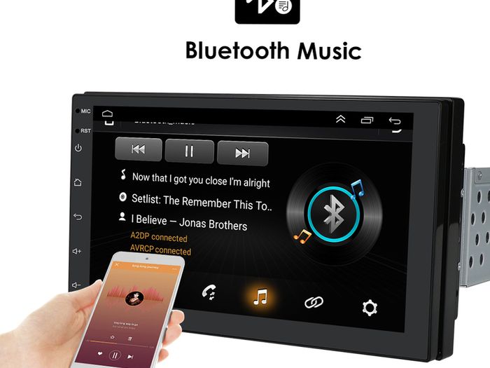 1 DIN Android Car Radio Video Audio Universal Stereo Auto Carplay 7Inch Screen Autoradio for VW Nissan Peugeot Toyota Multimedia