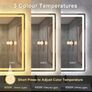 LED Bathroom Mirror 100x70cm Fog Free Image 9