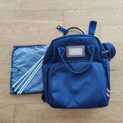 Baby changing bag with fold out bed