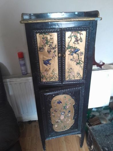 old wooden cabinet