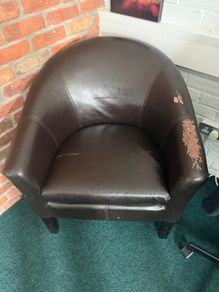 2 leather arm chairs