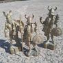 3 x Mid Century 10 inch Solid Brass Viking Warriors(6.9 kgs) Image 3
