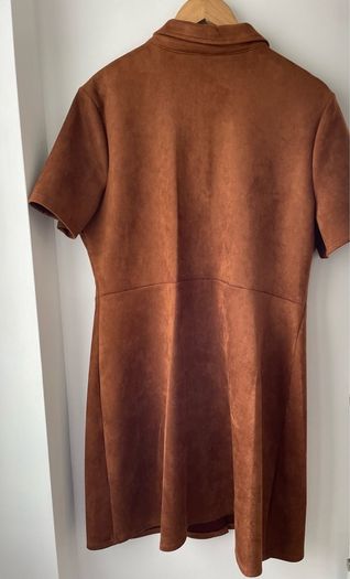 Ladies brown shirt dress size 18 - new