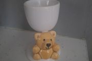 ceramic teddy egg cup