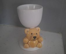 ceramic teddy egg cup