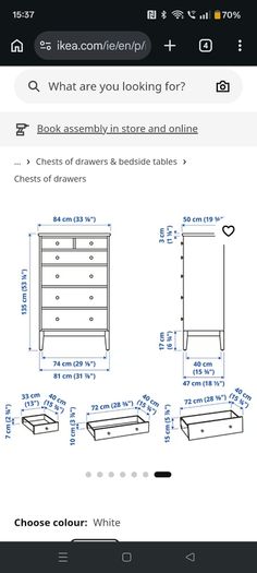 Chest of 6 drawers Idanas