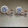 18KT Gold Filled / White Gold Earrings Image 2