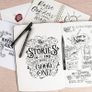 Calligraphy Pens Calligraphy set for Beginners Brush Pens - APOGO 6 Pack Caligraphy Beginners set Caligraphy Pens for Writing, Calligraphy Book, Bullet Journal Accessories, Black Pen Art Writing pens Image 7