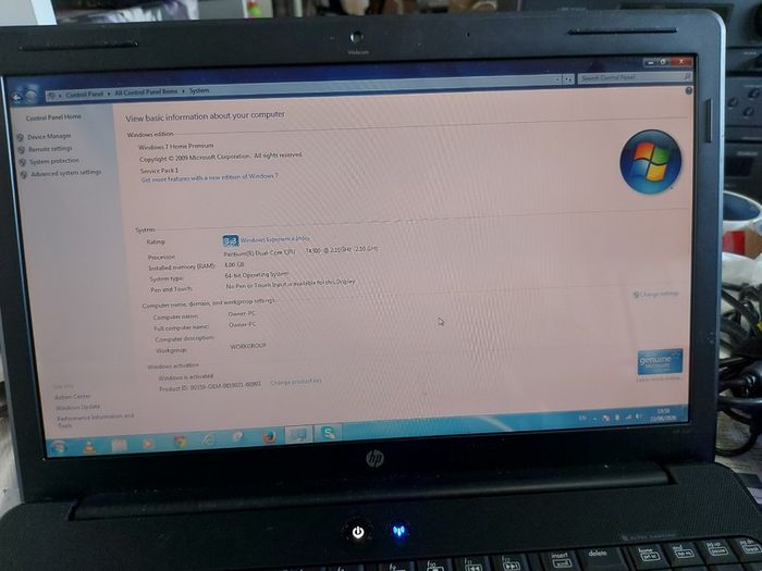 HP G61 15.6 inch Laptop, Model No. G61-110SA, I nte Pentium Dual Core CPU T4300, 2.1GHz, 4GB Ram, 500GB HDD, Windows 7,Explorer,  chrome, Firefox,etc