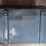Vintage Embossed Brass Coal, Turf, Wood Storage Chest, Tavern Scene Image 6