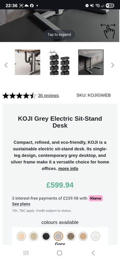 Stand/sit desk