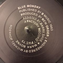 IRISH PRESSING New Order - Blue Monday/ The Beach - 12" - 1983